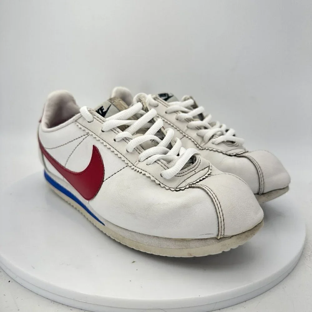 Nike Classic Cortez White Red Women Comfort Sneaker Shoes 807471-103 Size 7